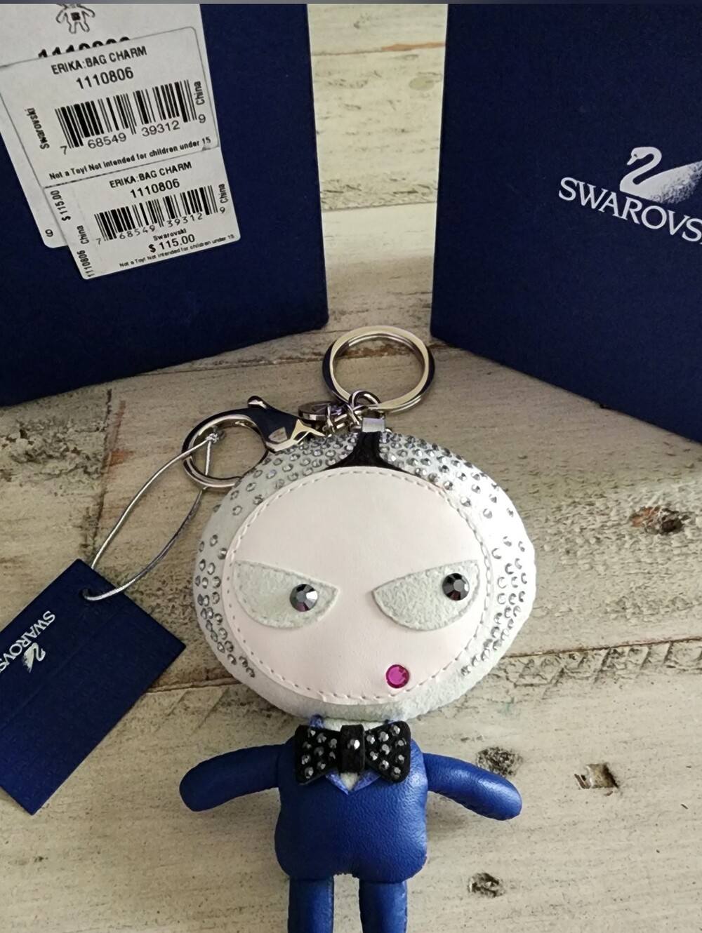 Swarovski Erika Crystal Bag Charm Keyring
